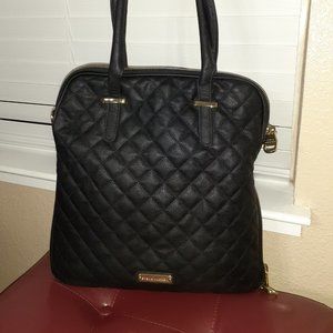 Used Black Quilted Tote Bag by Steve Madden